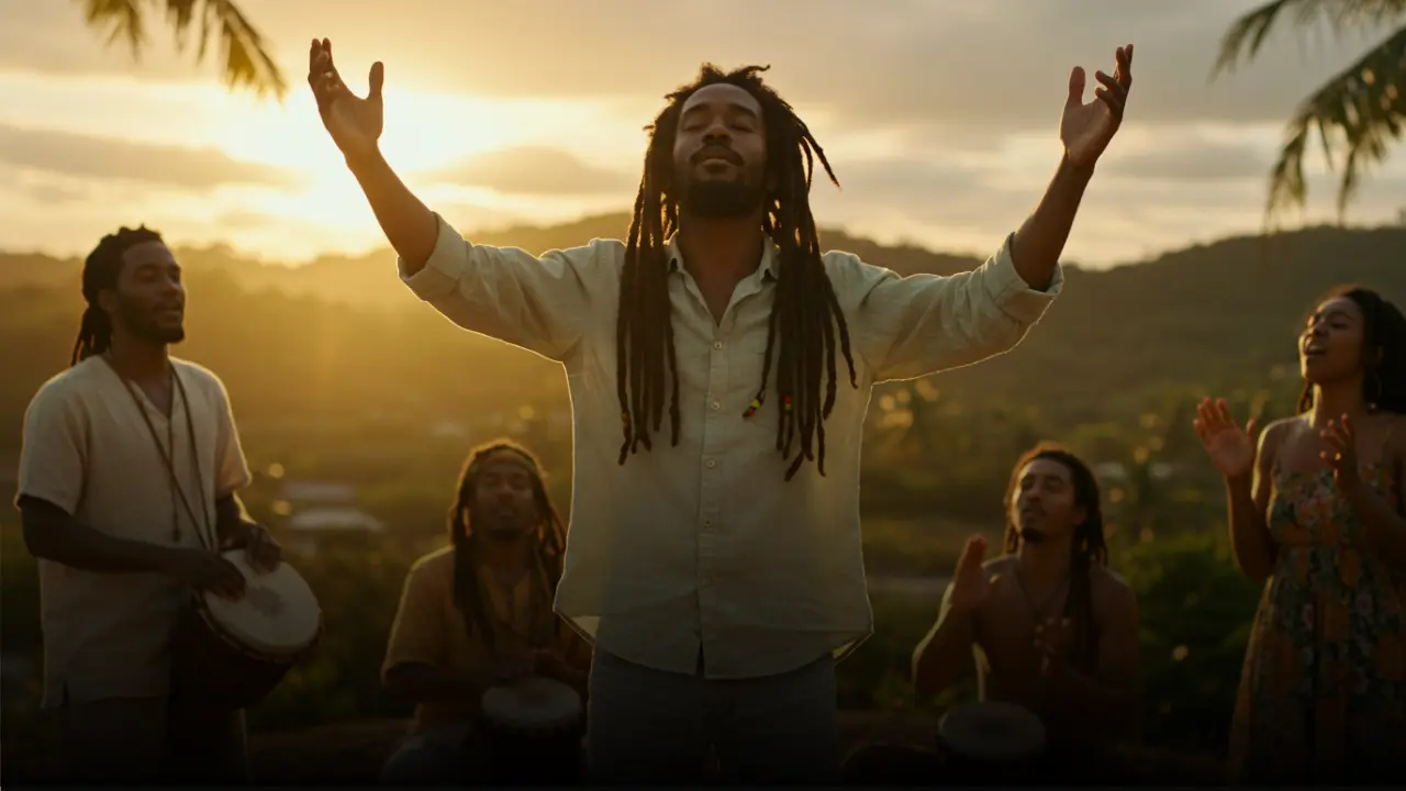 Close up of a guitar player